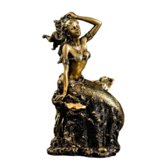 Фигура Русалка золото 21 см Хорошие сувениры