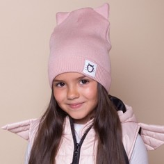 Шапка детская, цвет пудра, размер 46-50 Hoh Loon
