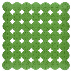 Коврик для душа массажный, 43x45 см (зеленый) (арт ПТ72-66) МультиДом
