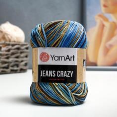 Пряжа "Jeans crazy" 55% хлопок, 45% акрил 160м/50гр (7202 принт) Yarn Art