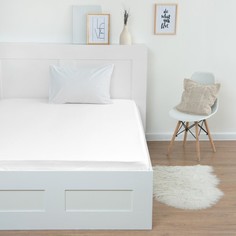 Трикотажная простынь на резинке, 120х200х25см, белый кулирка, 120г/м, 100% хлопок ОТК ПРОИЗВОДСТВО