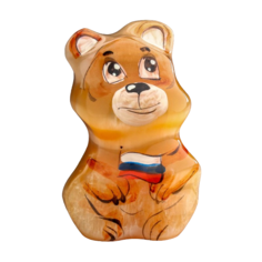 Сувенир Медведь Патриот селенит No Brand