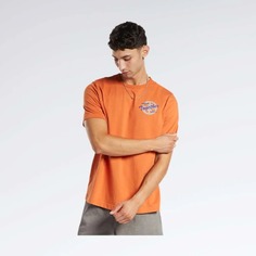 Футболка мужская Reebok Basketball All Are Welcome Here Hoop Together T-Shirt оранжевая XS