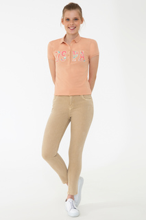 Брюки женские U.S. POLO Assn. G082SZ0780LINORE21Y бежевые 36 EU