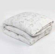 Одеяло станд. 220х205 см, шерсть мериноса, ткань глосс-сатин, п/э 100% Веста