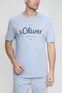 Футболка мужская s.Oliver 130.11.899.12.130.2057432 голубая XL