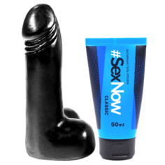 Фаллоимитатор анальный Jason Regular Cock винил 15 см гель-смазка Classic 50 мл M&K Products