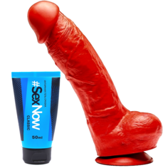 Фаллоимитатор Stretch No. 5X 35 х 8 см интимная гель-смазка SexNow Classic 50 мл M&K Products
