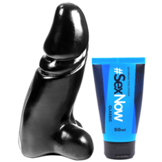 Фаллоимитатор анальный Lance Regular Cock винил 21 см гель-смазка Classic 50 мл M&K Products