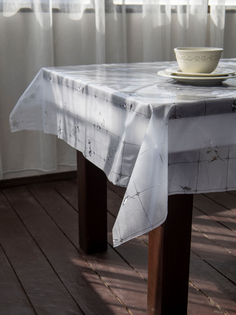 Cиликоновая скатерть PROtect на стол с рисунком прозрачная клеенка 200x137 см 12352