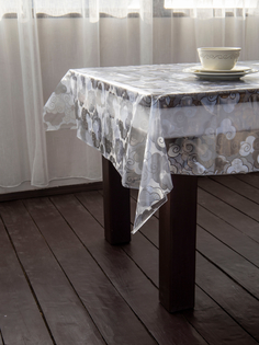 Cиликоновая скатерть PROtect на стол с рисунком прозрачная клеенка 200x137 см 12380