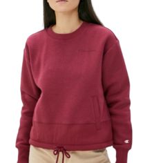 Свитшот Champion для женщин, бордовый, S, 114455