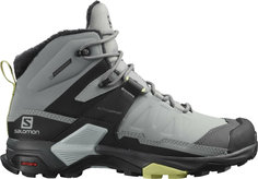 Ботинки женские Salomon X Ultra 4 Mid Winter Ts Cswp W серые 6.5 UK