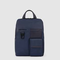 Рюкзак для ноутбука мужской Piquadro Zaino in pelle porta PC 11,00", синий