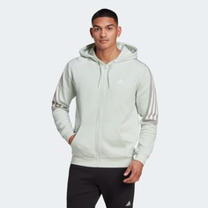 Толстовка мужская Adidas Future Icons 3-Stripes Full-Zip Hoodie зеленая L