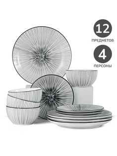 Набор столовой посуды на 4 персоны APOLLO RCL-0012 Reclipse 12 предметов