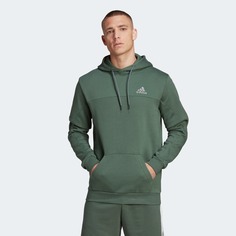 Худи мужское Adidas Stadium Fleece Badge Of Sport Hoodie зеленое XS