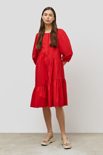 Платье женское Baon B451014 красное 2XL