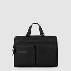 Сумка для ноутбука Piquadro Cartella 2 manici con PC 15,60"1 comparto in pelle, черный