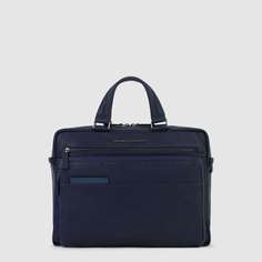 Сумка для ноутбука Piquadro Cartella due manici in pelle, PC 14,00"un comparto, синий