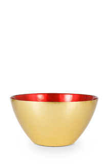 Салатник 30 см COINCASA красный/золотой стекло 7286410