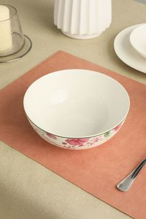 Салатник 20 см COINCASA бело-розовый фарфор 7354888