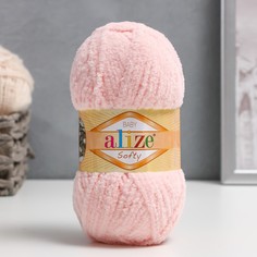 Пряжа "Softy" 100% микрополиэстер 115м/50гр (340 бледно -роз.) Alize