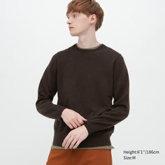 Джемпер мужской UNIQLO 450543COL38 коричневый S (доставка из-за рубежа)