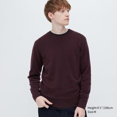 Джемпер мужской UNIQLO 450543COL78 фиолетовый M (доставка из-за рубежа)