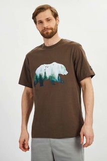 Футболка мужская Baon B731036 коричневая 3XL