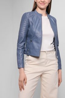 Кожаная куртка женская Vero Moda 10256018 синяя S