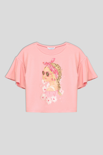 Футболка детская Mayoral 6051 розовый, 128