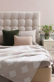 Покрывало 250x260 COINCASA бежевый 100% хлопок 7357979