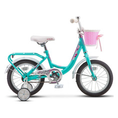 Велосипед STELS Flyte Lady 14 Z011 городской (детский), рама 9.5", колеса 14", бирюзовый