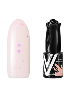 Гель-лак для ногтей Vogue Nails с конфетти, плотный, насыщенный, белый бежевый, 10 мл