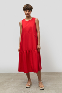 Платье женское Baon B451097 красное 2XL
