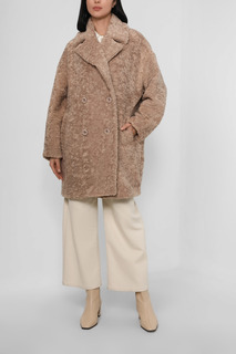 Шуба женская Belucci BL22096202-017 бежевая 44 RU