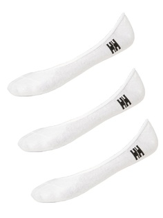 Носки Helly Hansen 3-PACK COTTON INVISIBLE SOCK унисекс, размер 36-38, белые, 3 пары