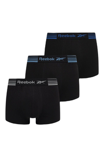 Комплект трусов Reebok боксер, для мужчин, U5_F8404_RBK, чёрный, XL, 3 шт.