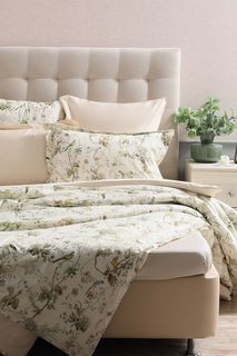 Пододеяльник 150x210 21maison белый/зеленый 100% хлопок (перкаль), 200 тс 60292083