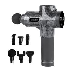 Перкуссионный массажер Gravity Gun, темно-серый