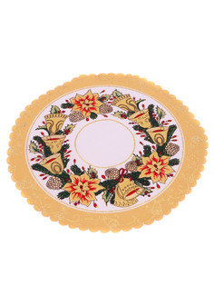 Салфетка декоративная, новогодний дизайн, 35 см Pastel