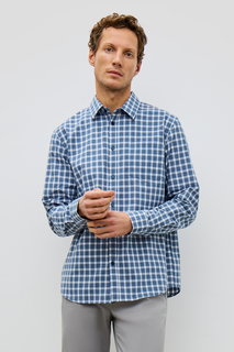 Рубашка мужская Baon B6623006 синяя XL