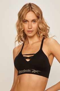 Топ-бра спортивный Reebok для женщин, бесшовный, U4_C9497_RBK, чёрный, L