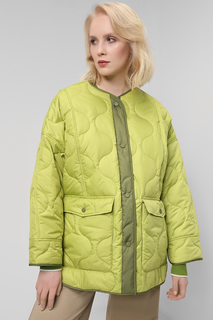 Куртка женская Belucci BL22019163 зеленая 48 RU