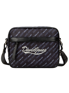 Сумка David Jones чёрная, 22x8x17 см
