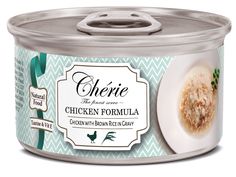 Влажный корм для кошек Pettric Cherie, курица с рисом, 80 г х 12 шт