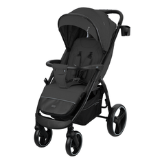 Коляска прогулочная детская Indigo EPICA XL с большими колесами складная черный