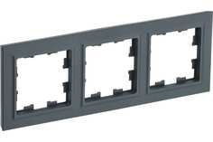 IEK Brite рамка 3-местная ру-3-брг графит BR-M32-K53