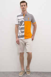 Шорты мужские U.S. POLO Assn. G081SZ0310SLOPPY20Y бежевые 44 RU